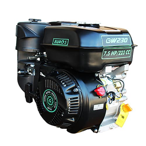 Двигун GrunWelt GW230F-T20 ЄВРО 5 (7,5 к.с., бензин, шліци 20мм)