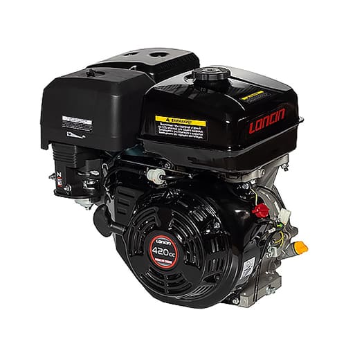 Двигун Loncin G420F (бензин, 16 к.с.) вал шпонка 25 мм, Євро 5