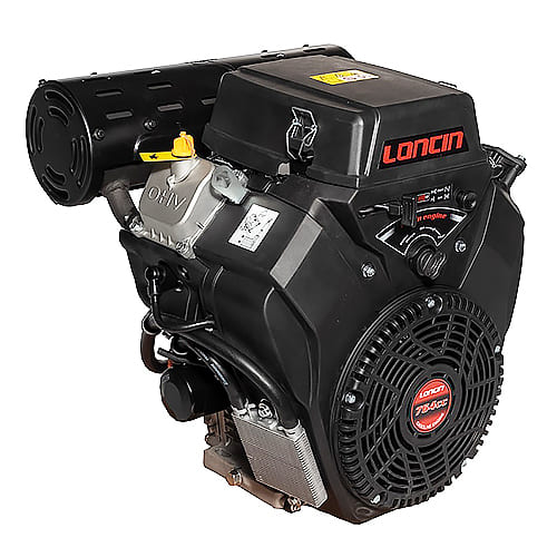 Двигун Loncin LC2V80FD (електростартер), 30 к.с., бензин, вал шпонка 36 мм, Євро5 Двигун Loncin LC2V80FD (електростартер), 30 к.с., бензин, вал шпонка 36 мм, Євро5