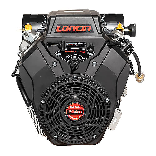 Двигун Loncin LC2V80FD (електростартер), 30 к.с., бензин, вал шпонка 36 мм, Євро5 Двигун Loncin LC2V80FD (електростартер), 30 к.с., бензин, вал шпонка 36 мм, Євро5