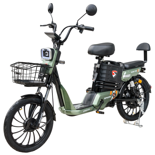 Велосипед з електромотором SPARK RIDER PRO 14" 48V/650W/20Ah Зелений Велосипед з електромотором SPARK RIDER PRO 14" 48V/650W/20Ah Зелений