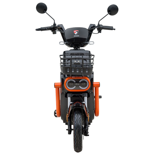 Велосипед з електромотором SPARK TOUR 14» 60V/500W/20Ah Чорний з помаранчевим