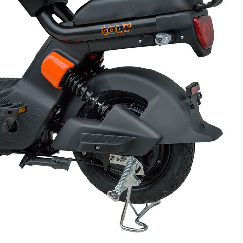 Велосипед з електромотором SPARK TOUR 14» 60V/500W/20Ah Чорний з помаранчевим