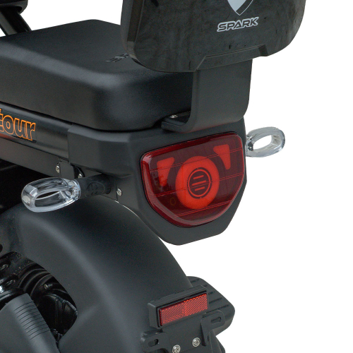 Велосипед з електромотором SPARK TOUR 14» 60V/500W/20Ah Чорний з помаранчевим