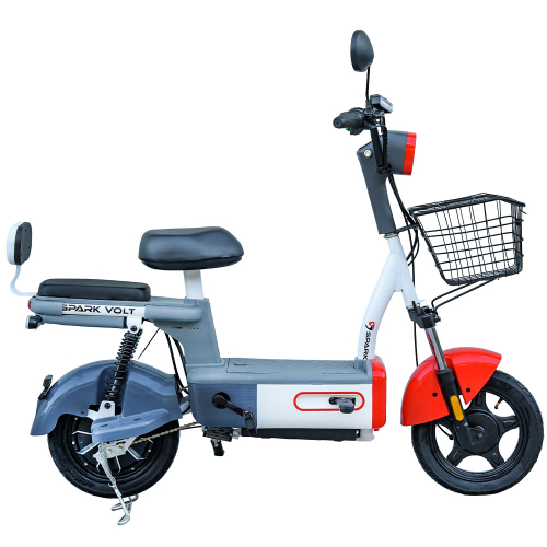 Велосипед з електромотором SPARK VOLT 14" 48V/400W/12Ah Червоний із синім