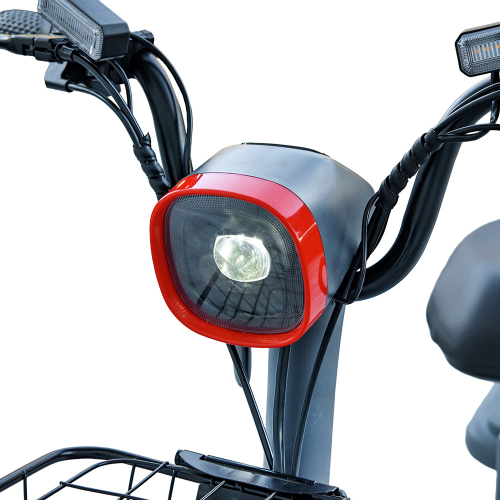 Велосипед з електромотором SPARK VOLT 14" 48V/400W/12Ah Червоний із синім