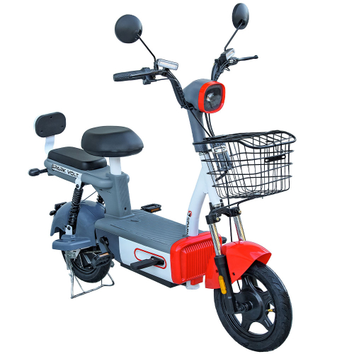 Велосипед з електромотором SPARK VOLT 14" 48V/400W/12Ah Червоний із синім