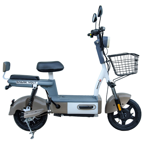 Велосипед з електромотором SPARK VOLT 14" 48V/400W/12Ah Бежевий
