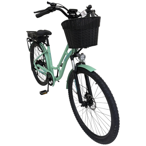 Велосипед с электромотором SPARK E-CITY LITE 18" 48V/500W/12,8Ah мятный