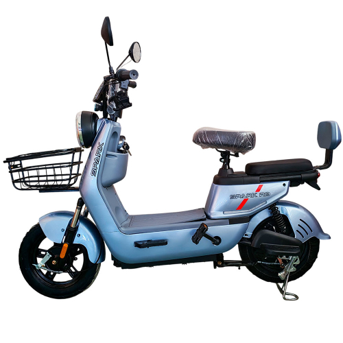 Велосипед с электромотором SPARK R9 14" 60V/800W/20Ah LiFePO4 серый