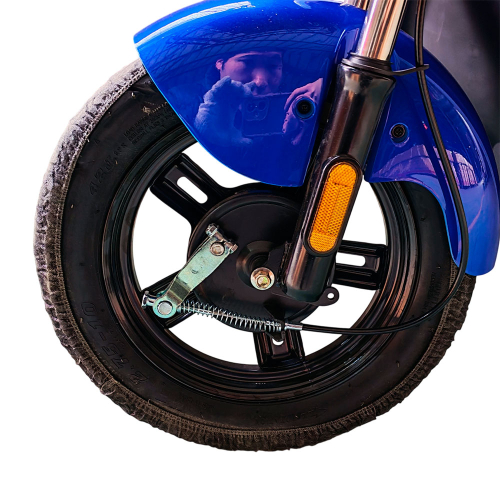 Велосипед с электромотором SPARK R9 14" 60V/800W/20Ah LiFePO4 белый с синим