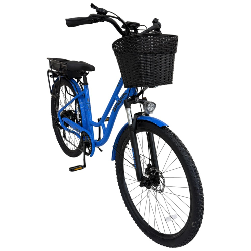 Велосипед с электромотором SPARK E-CITY LITE 18" 48V/500W/12,8Ah синий