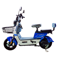 Велосипед с электромотором SPARK R9 14" 60V/800W/20Ah LiFePO4 белый с синим