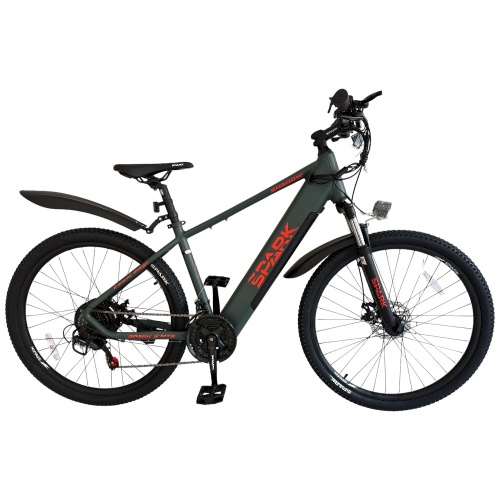 Велосипед с электромотором SPARK E-MTB SHADOW 15" 48V/500W/12,8Ah хаки (м)