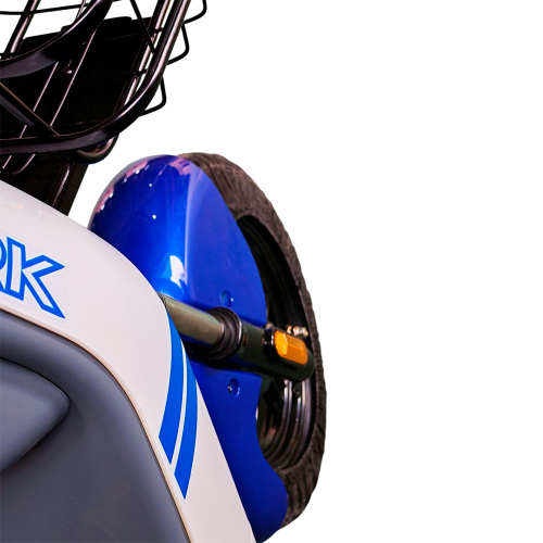 Велосипед с электромотором SPARK R9 14" 60V/800W/20Ah LiFePO4 белый с синим