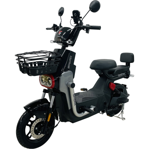 Велосипед с электромотором SPARK TOUR PRO 14" 60V/1000W/20Ah черный с серым