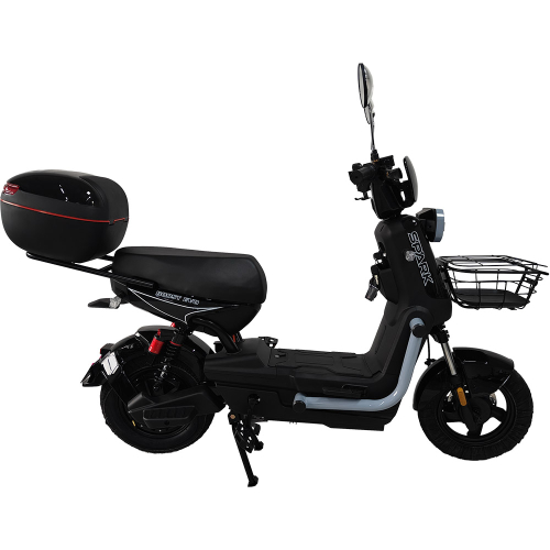 Велосипед с электромотором SPARK BOOST EVO 14" 72V/1200W/20Ah черный с серым