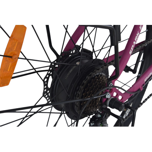 Велосипед с электромотором SPARK E-CITY EASY WAY 18" 48V/500W/12,5Ah фиолетовый матовый