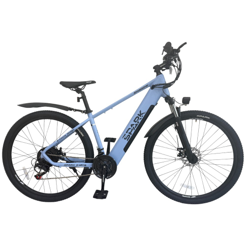 Велосипед с электромотором SPARK E-MTB SHADOW 17" 48V/500W/12,8Ah голубой (м)