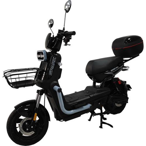 Велосипед с электромотором SPARK BOOST EVO 14" 72V/1200W/20Ah черный с серым
