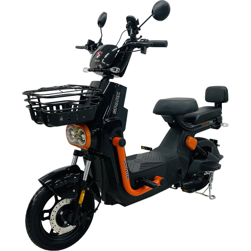 Велосипед с электромотором SPARK TOUR PRO 14" 60V/1000W/20Ah черный с оранжевым