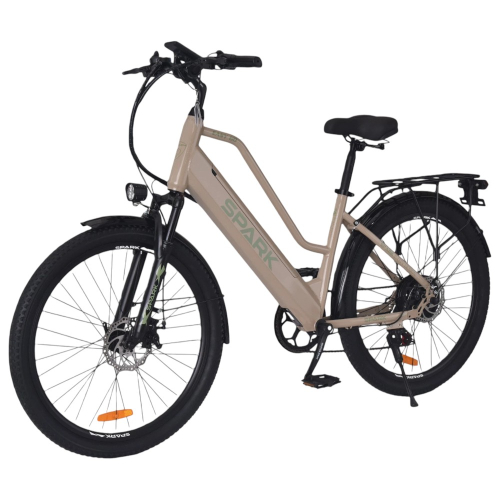 Велосипед с электромотором SPARK E-CITY EASY GO 17" 48V/500W/12,5Ah бежевый