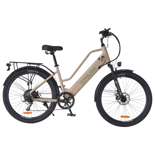 Велосипед с электромотором SPARK E-CITY EASY GO 17" 48V/500W/12,5Ah бежевый
