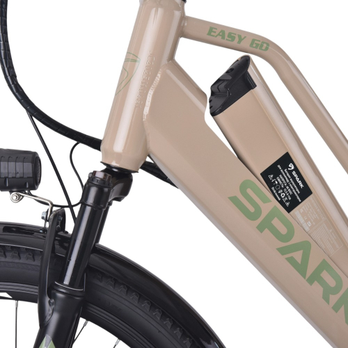 Велосипед с электромотором SPARK E-CITY EASY GO 17" 48V/500W/12,5Ah бежевый