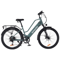 Велосипед с электромотором SPARK E-CITY EASY GO 17" 48V/500W/12,5Ah серо-оливковый