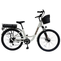 Велосипед с электромотором SPARK E-CITY COMFORT 18" 48V/500W/12,8Ah светло-серый