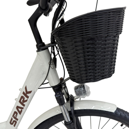 Велосипед с электромотором SPARK E-CITY COMFORT 18" 48V/500W/12,8Ah светло-серый