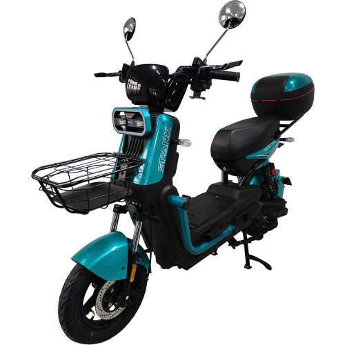 Велосипед с электромотором SPARK BOOST EVO 14" 72V/1200W/20Ah бирюзовый Велосипед с электромотором SPARK BOOST EVO 14" 72V/1200W/20Ah бирюзовый