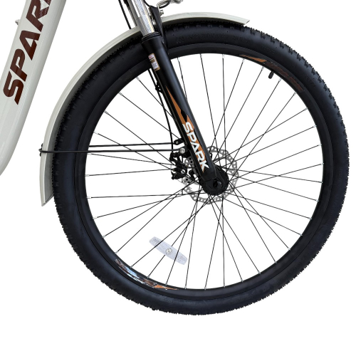 Велосипед с электромотором SPARK E-CITY COMFORT 18" 48V/500W/12,8Ah светло-серый