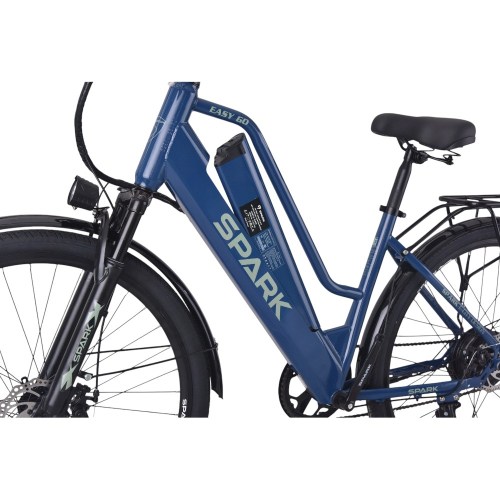 Велосипед с электромотором SPARK E-CITY EASY G0 18" 48V/500W/12,5Ah синий
