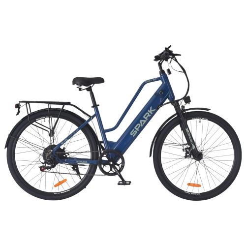 Велосипед с электромотором SPARK E-CITY EASY G0 18" 48V/500W/12,5Ah синий
