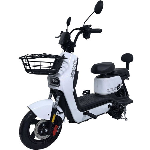 Велосипед с электромотором SPARK SCOUT 14" 60V/1000W/25Ah белый