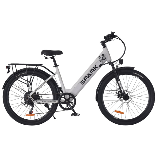 Велосипед с электромотором SPARK E-CITY EASY WAY 17" 48V/500W/12,5Ah серый матовый
