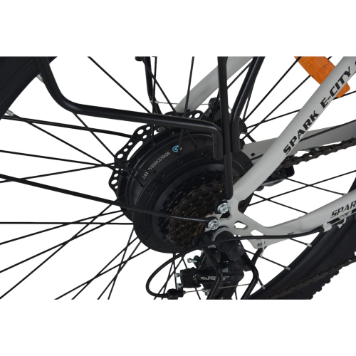 Велосипед с электромотором SPARK E-CITY EASY WAY 17" 48V/500W/12,5Ah серый матовый