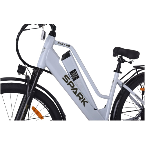 Велосипед с электромотором SPARK E-CITY EASY G0 18" 48V/500W/12,5Ah серый