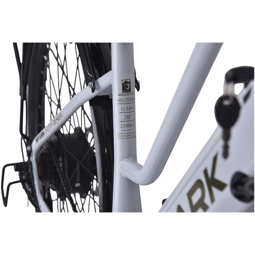 Велосипед с электромотором SPARK E-CITY EASY G0 18" 48V/500W/12,5Ah серый
