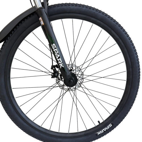 Велосипед с электромотором SPARK E-MTB GHOST 17" 48V/500W/12,8Ah тёмно-зелёный