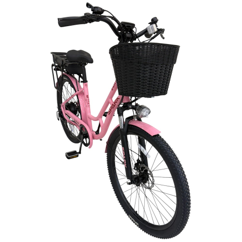 Велосипед з електромотором SPARK E-CITY LITE 17" 48V/500W/12,8Ah малиновий Велосипед з електромотором SPARK E-CITY LITE 17" 48V/500W/12,8Ah малиновий