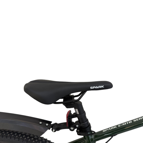 Велосипед с электромотором SPARK E-MTB GHOST 17" 48V/500W/12,8Ah тёмно-зелёный