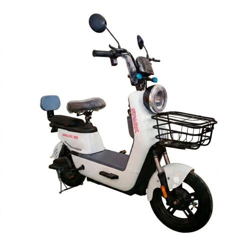 Велосипед с электромотором SPARK R9 14" 60V/800W/20Ah LiFePO4 белый