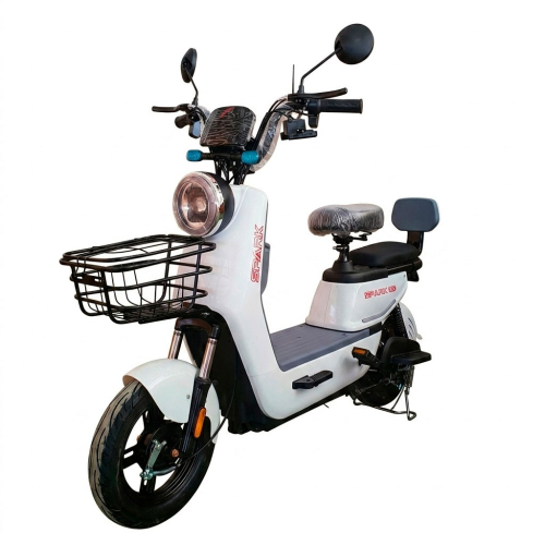 Велосипед с электромотором SPARK R9 14" 60V/800W/20Ah LiFePO4 белый