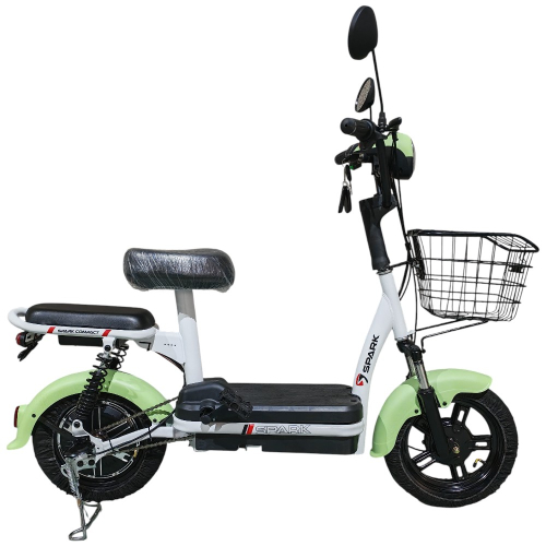 Велосипед з електромотором SPARK COMPACT 14" 48V/400W/12Ah Зелений