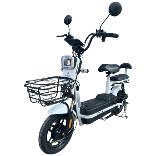 Велосипед з електромотором SPARK BUDDY 14" 48V/500W/12Ah білий