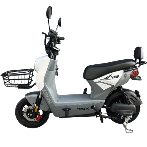 Велосипед з електромотором SPARK AMP 14" 48V/800W/25Ah білий із сірим