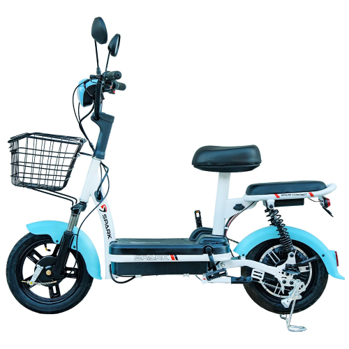 Велосипед с электромотором SPARK COMPACT 14" 48V/400W/12Ah Блакитний