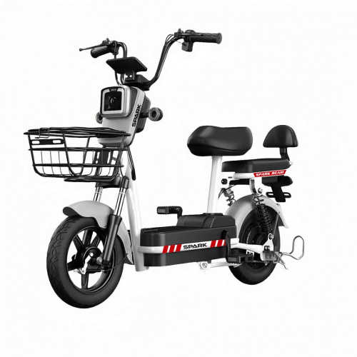 Велосипед з електромотором SPARK BEAM 14" 48V/400W/12Ah сірий
